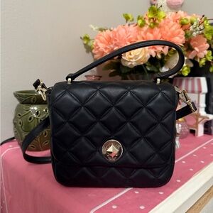 Kate Spade Black Quilted Crossbody